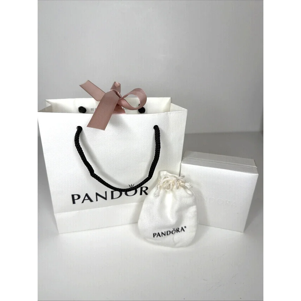 Authentic Pandora Gift Bag Box & Pouch Jewelry Packaging Bundle 3-Piece Set